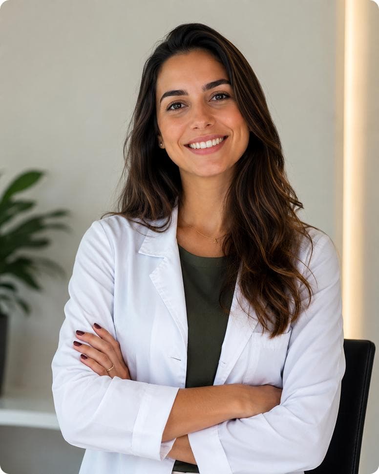 Nutricionista sorrindo representando a equipe AntroLab
